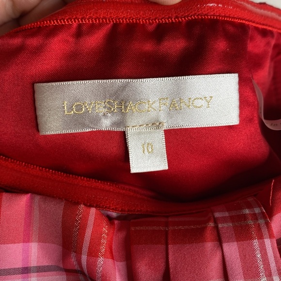 Loveshackfancy Francie Taffeta Bow Plaid Mini‎ Dress - Picture 5 of 8